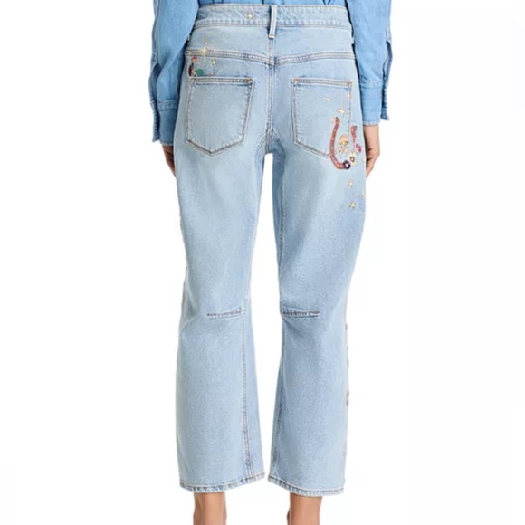 NWOT Driftwood Barbara x Hallucination High Rise Cropped Wide Leg Jeans, 27 - Picture 5 of 13